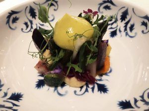 Restaurante-Coque-Madrid-Gastrogenómica-de-Semillas-Picantes-con-Kimchi-de-Verduras-y-Brotes-Orgánicos