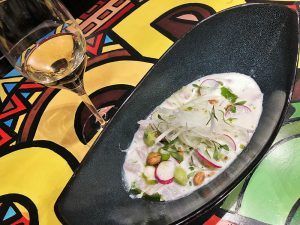 Valencia-Gastronomía-Mercat-Bar-Quique-Dacosta-Carta-Ceviche-Corvina-Thai