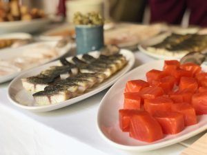 El catering del evento de Belondrade y Lurton