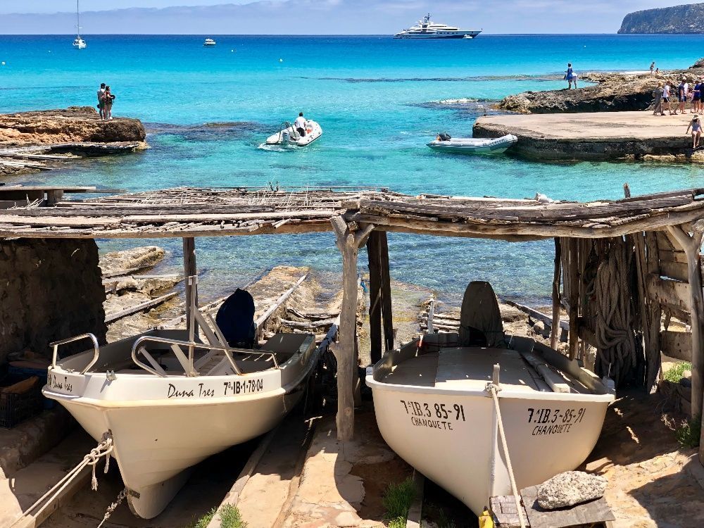 lo mejor de formentera es caló embarcadero