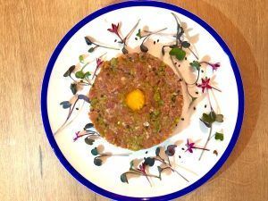 restaurante la porcinería madrid steak tartare