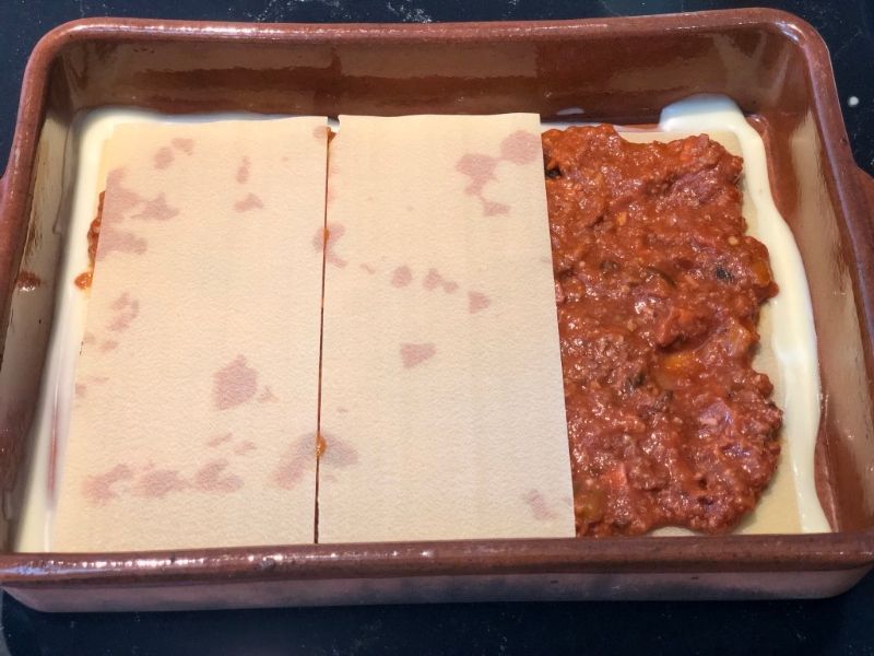 lasaña carne carne