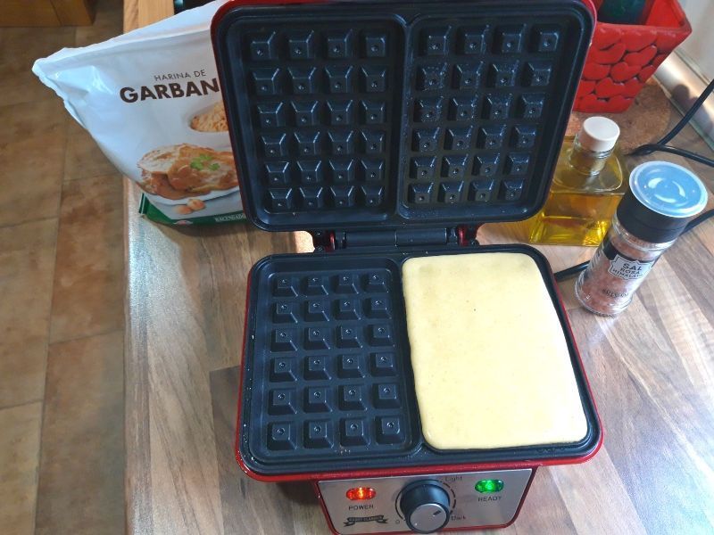 gofres caseros salado elaboración
