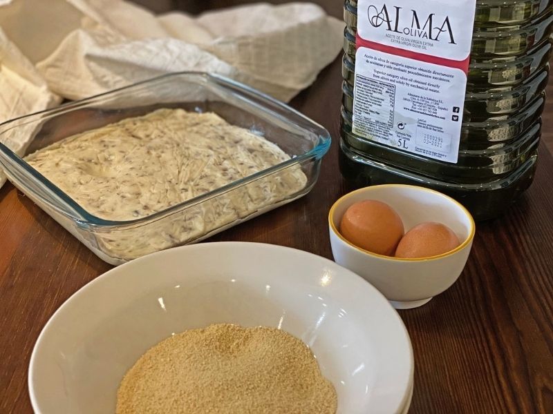 ingredientes freír croquetas de jamón