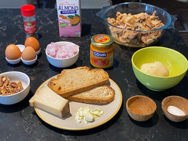ingredientes ají de gallina