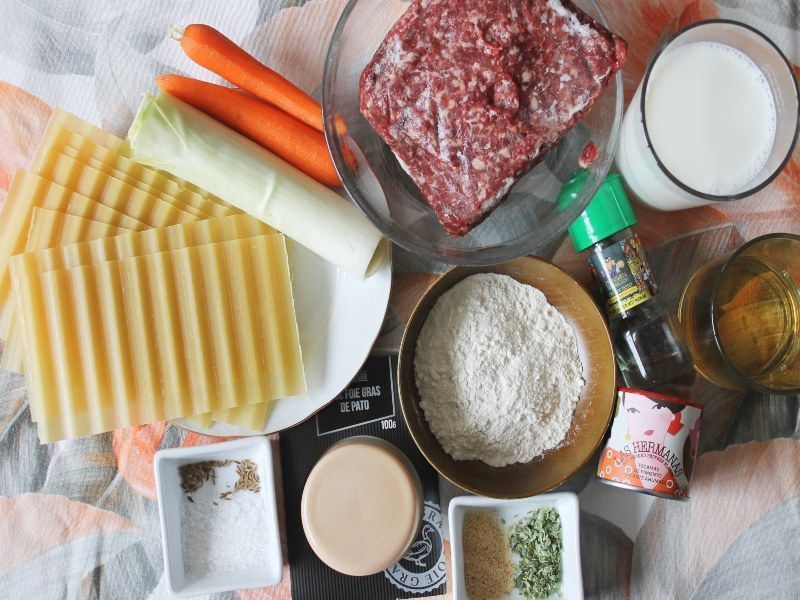 RECETA DE LASAÑA INGREDIENTES