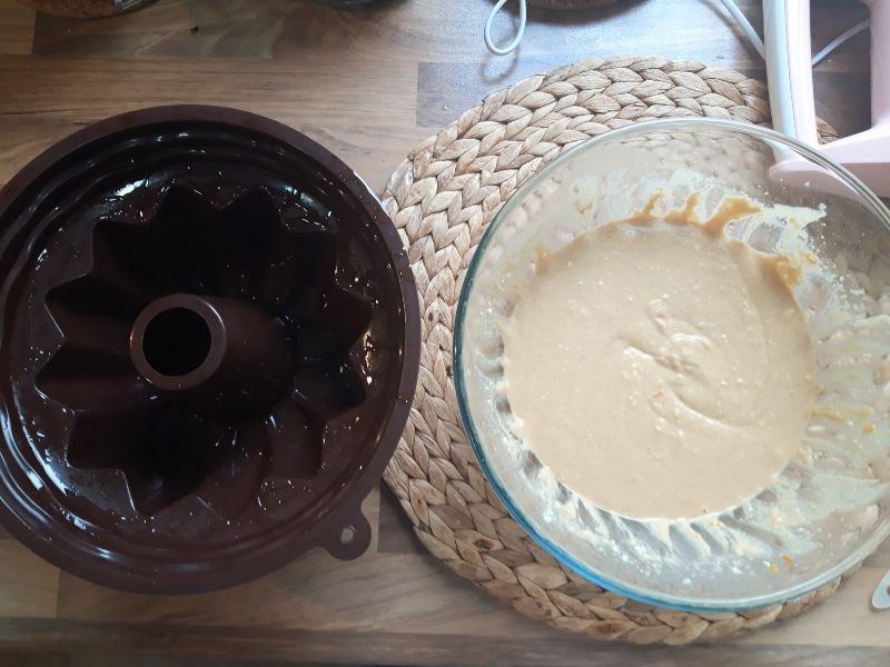 bundt cake preparación