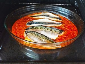 elaboración 2 caballa horno