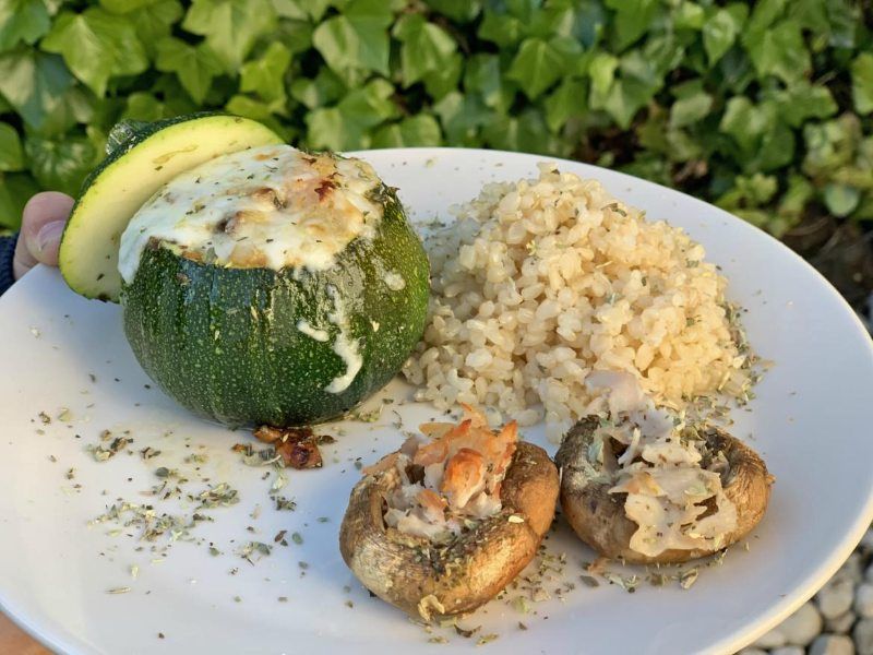 recetas vegetarianas calabacín relleno