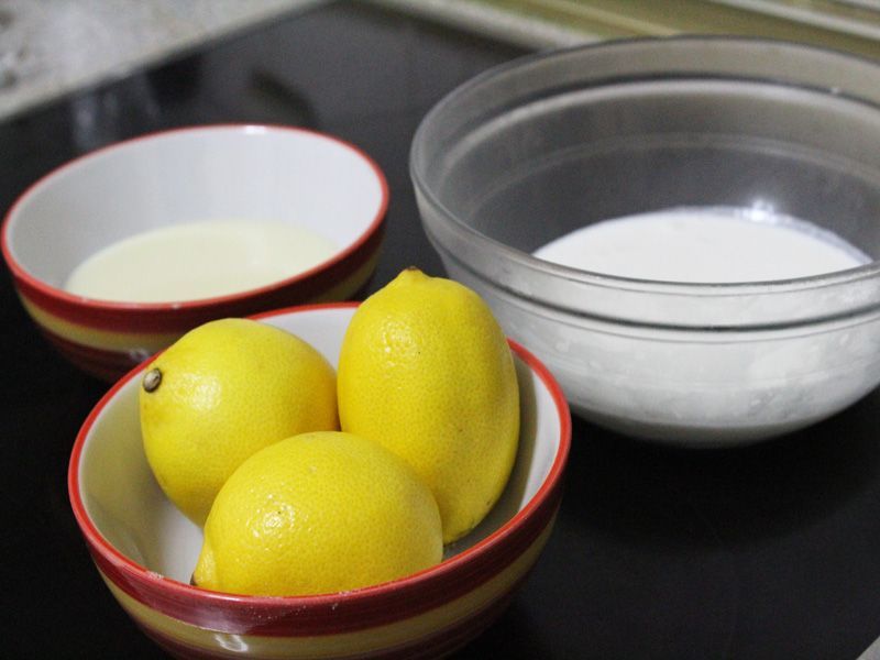 RECETA DE HELADO DE LIMÓN NATA LECHE Y LIMONES