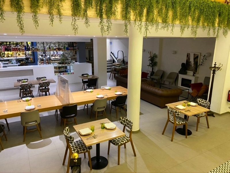salón del restaurante cañitas Casas Ibáñez
