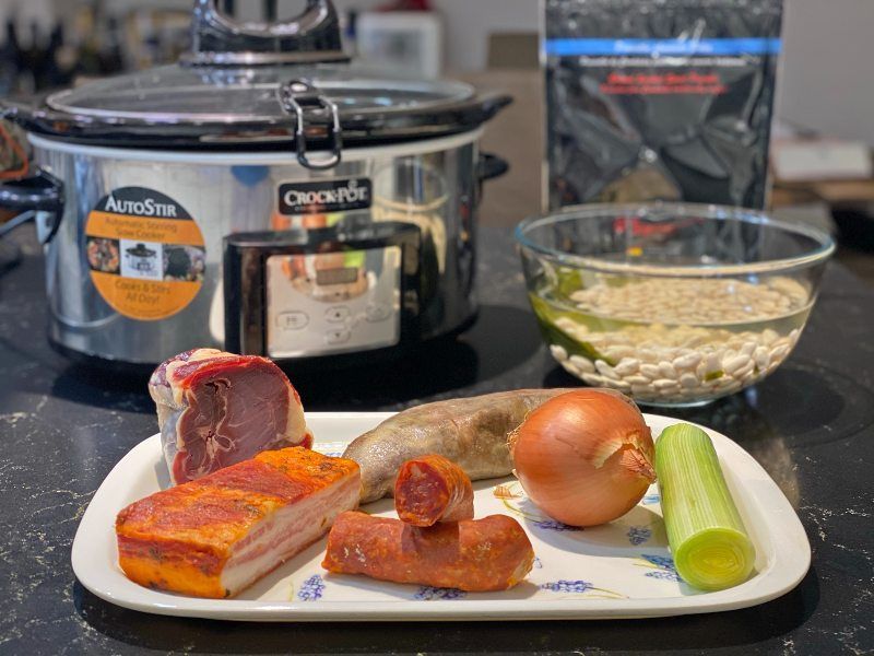 JUDÍAS BLANCAS INGREDIENTES CROCK POT