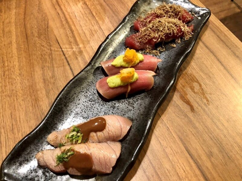 RESTAURANTE IKIGAI nigiris de atún