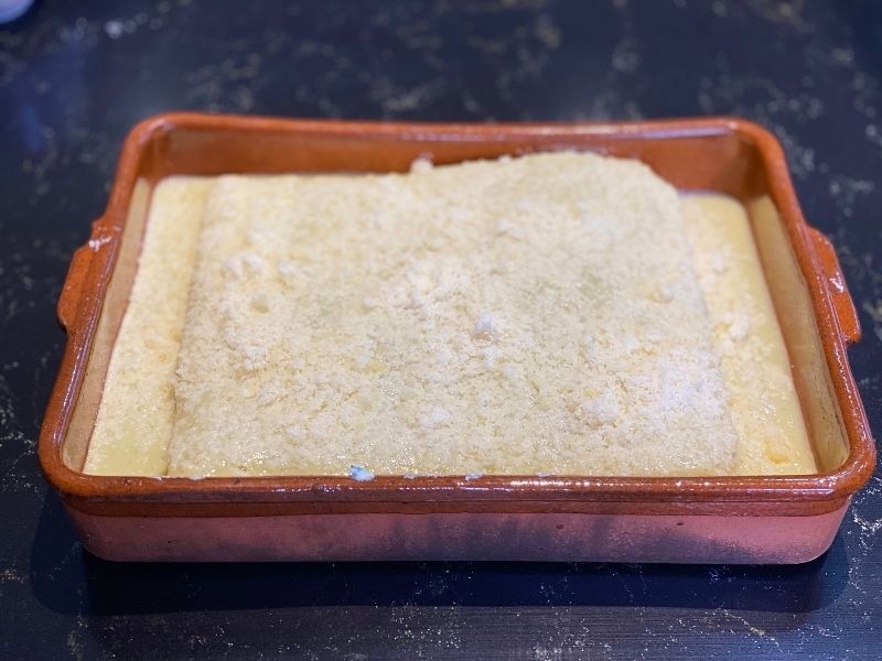 lasaña de espinacas y ricotta gratinar