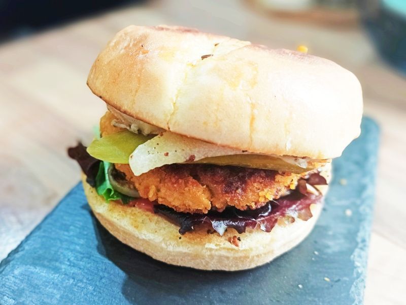 hamburguesa de garbanzos-presentación