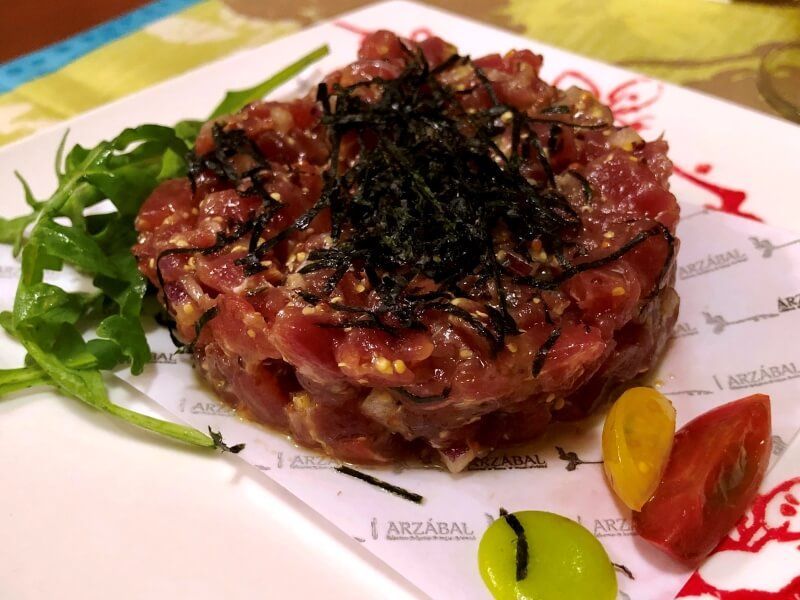 ARZABAL tartar - comida española a domicilio en madrid