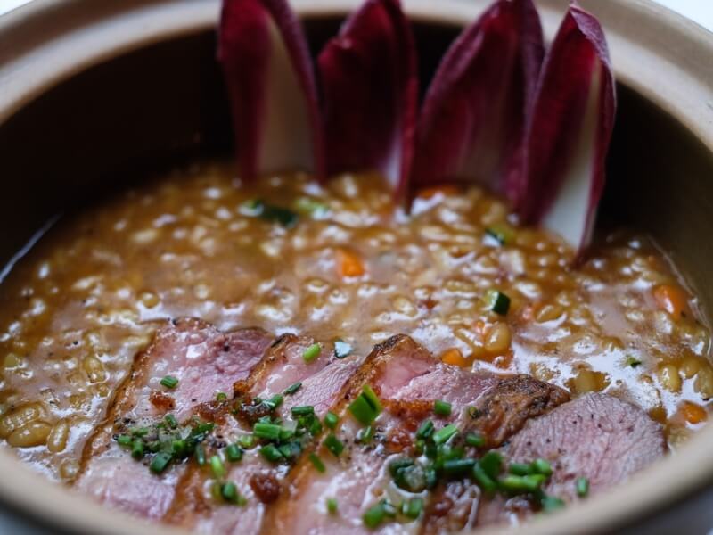 COMIDA ESPAÑOLA A DOMICILIO MADRID RECREO arroz con magret