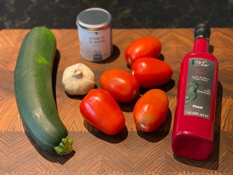 recetas espárragos blancos salmorejo