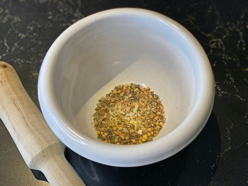 tartar de salmón especias