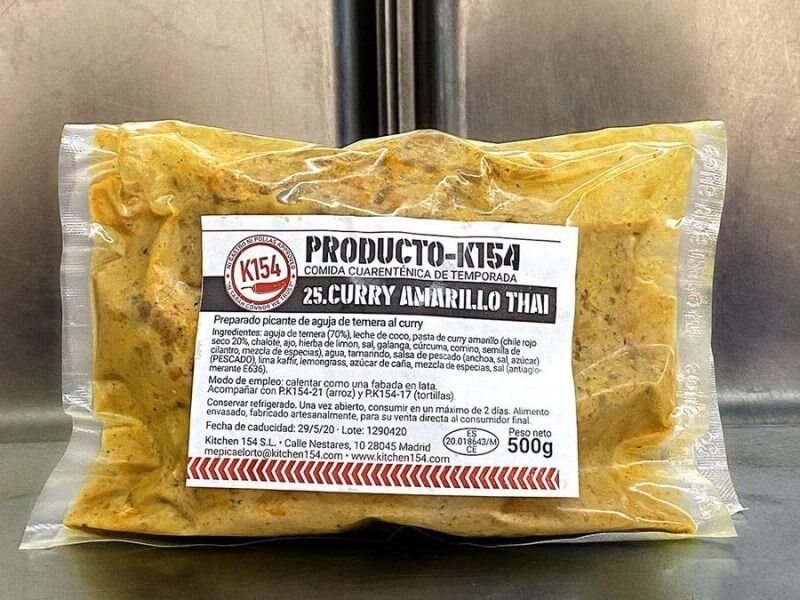 KITCHEN154 curry amarillo ternera BOLSITA - Comida asiática a domicilio en Madrid
