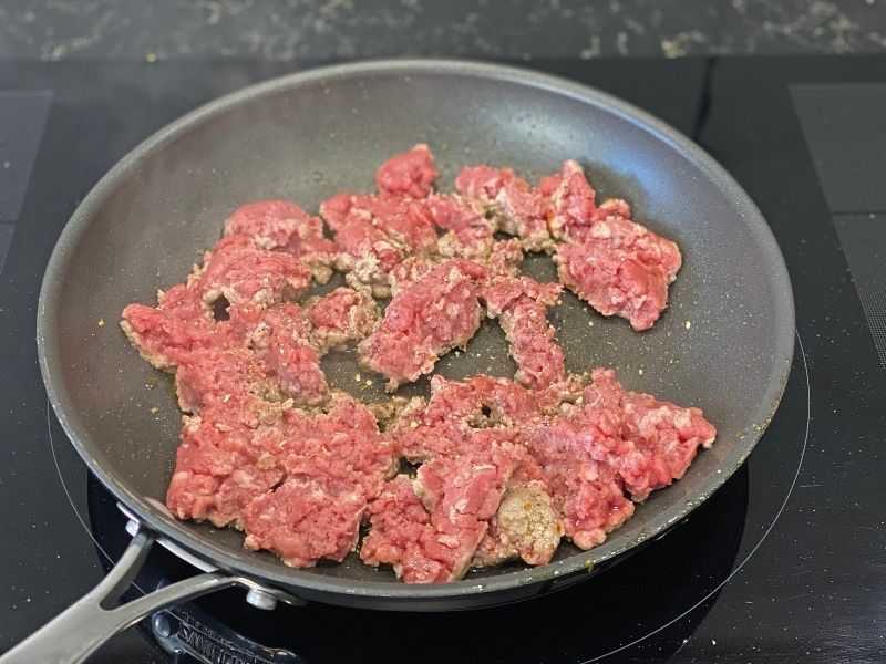 sofrito espaguetis de calabacín a la boloñesa