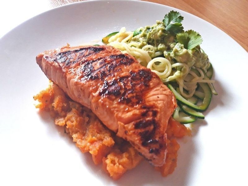 recetas-con-calabacín y salmón