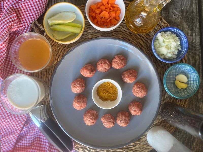 receta de albóndigas al curry