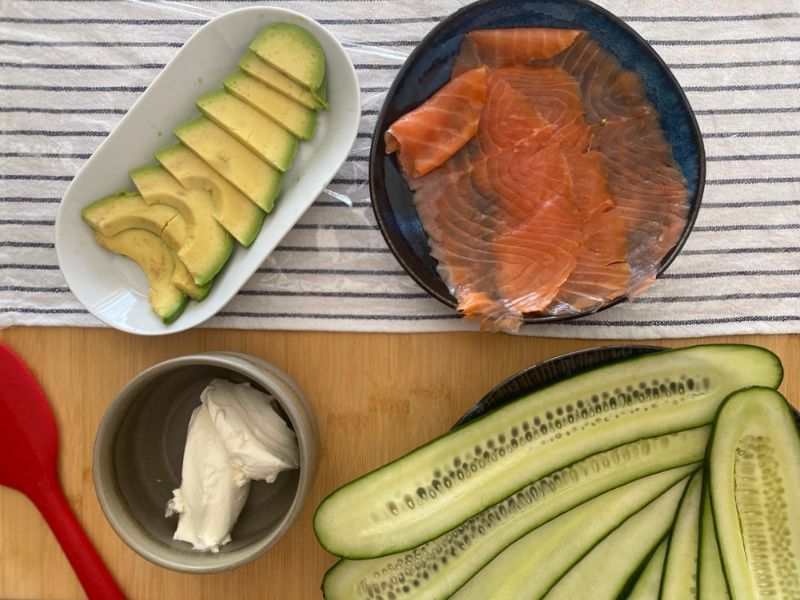ingredientes roll de pepino
