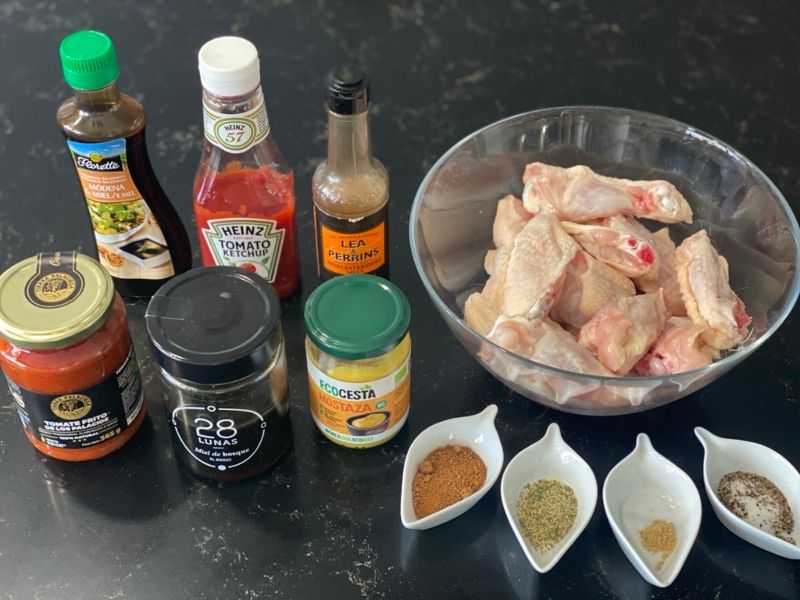 alitas de pollo a la barbacoa