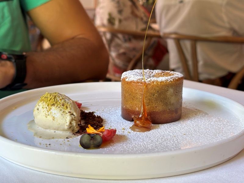 RESTAURANTE LA FUNDICION - coulant pistacho frambuesa