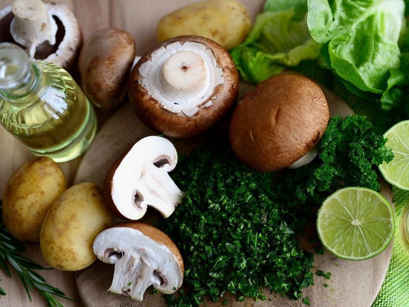 Mushrooms tortilla