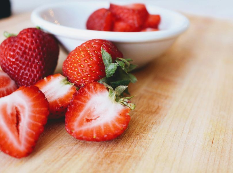 Fresas y ricotta