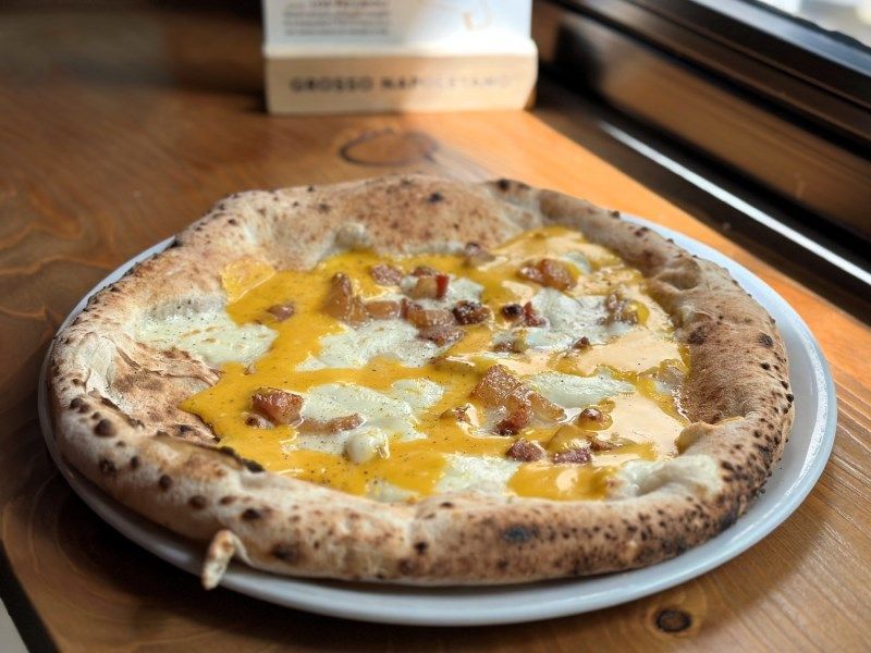 LA MEJOR PIZZA DE MADRID - GROSSO NAPOLETANO Vera carbonara