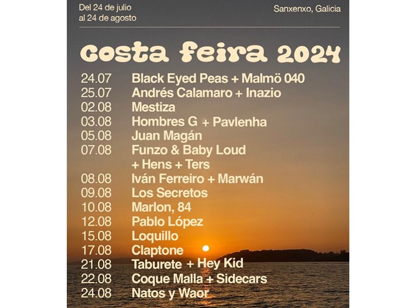 cartel FESTIVAL COSTA FEIRA 2024