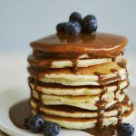 Receta casera de tortitas de avena y arándanos tortitas