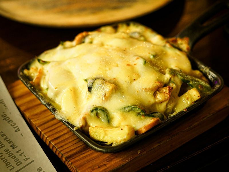 Técnica de gratinado Plato gratinado