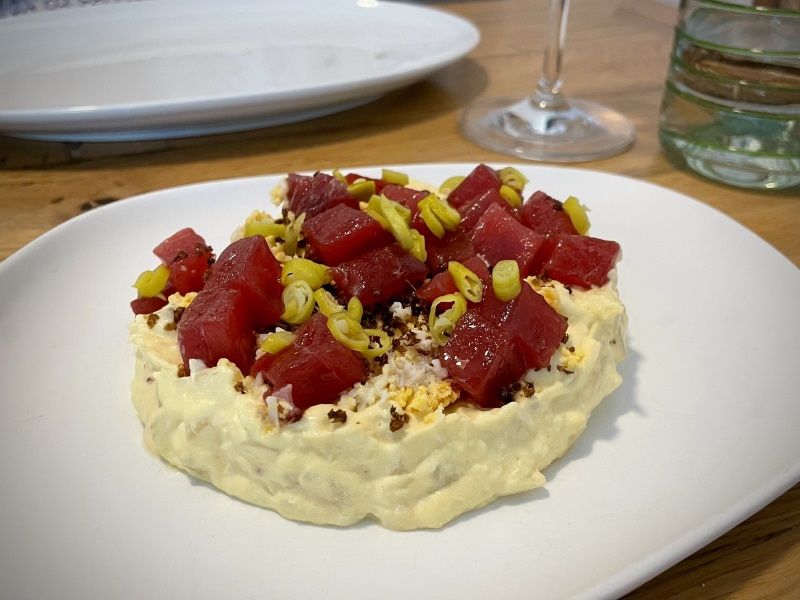 MEJOR ENSALADILLA DE MADRID - KULTO atun rojo almadraba_