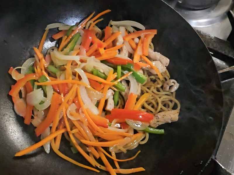 ingrediente yakisoba Fideos yakisoba