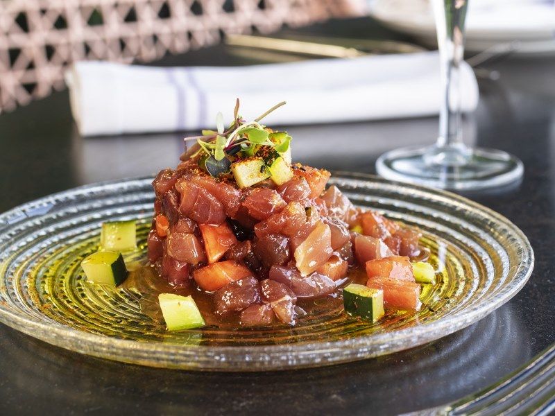 MEJORES TERRAZAS MADRID - AZOTEA CIRCULO tartar atun