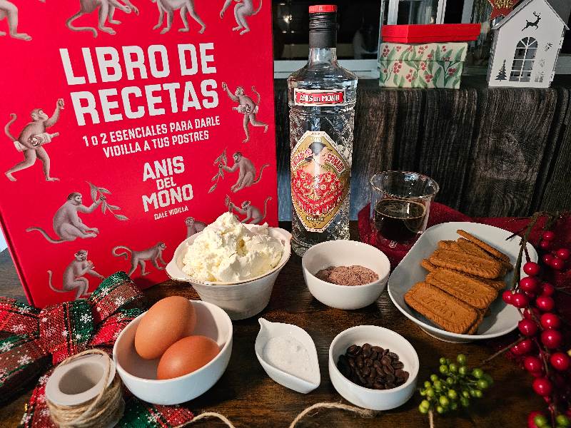 Ingredientes tiramisu con galletas