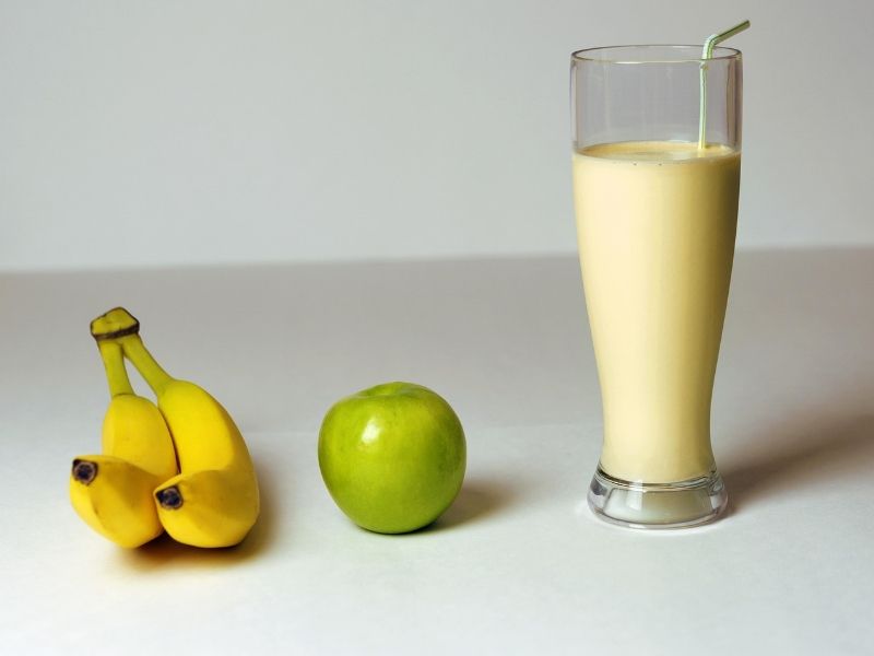 Batido de platano con maca