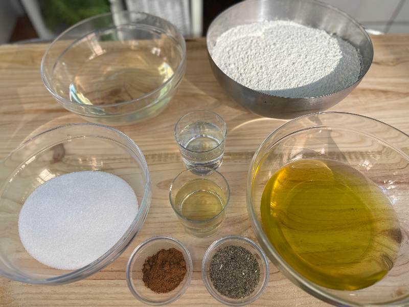 Ingredientes bollos de aceite