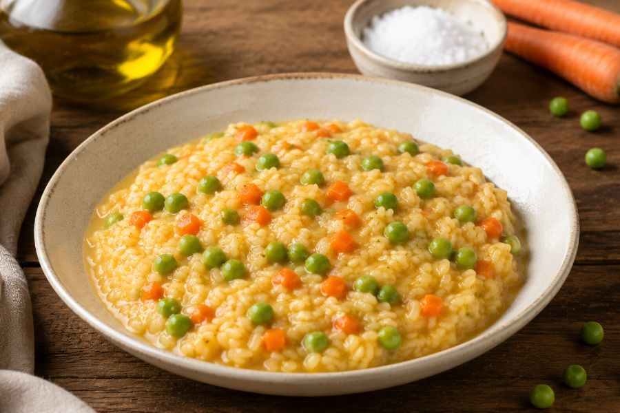Arroz meloso de verduras