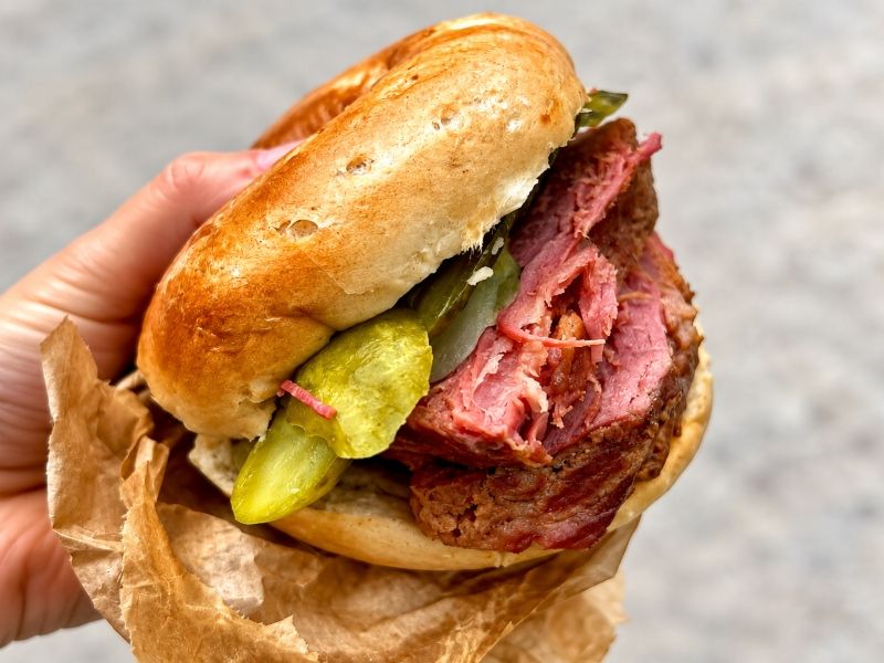 Comer en londres bagel